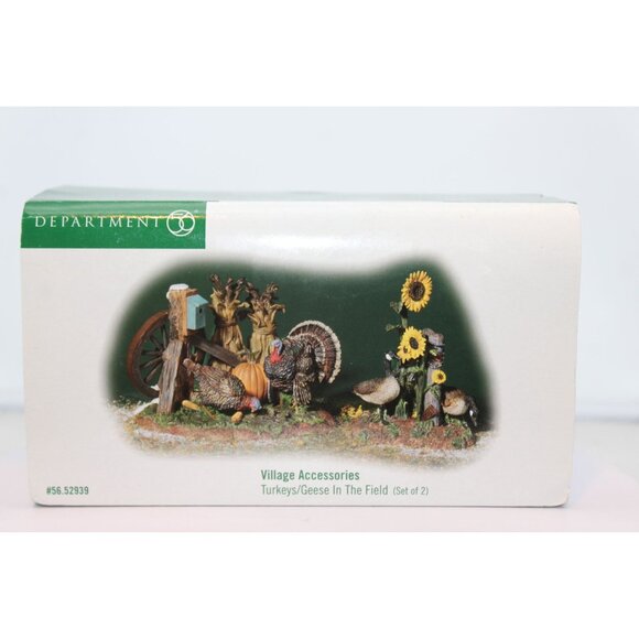Dept 56  Village Accessory - Turkeys/Geese in the Field - Picture 8 of 8